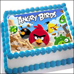 "Angry Birds - 2kg (Photo cake) - Click here to View more details about this Product